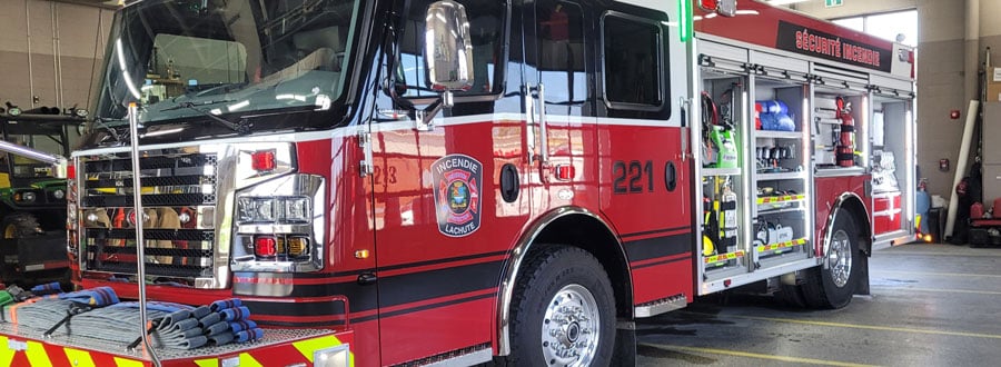 Acquisition et mise en service d’un nouveau véhicule autopompe | Ville de Lachute