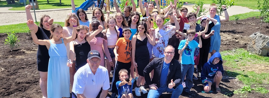 Budget participatif 2023 - Photos plantation projet Arbres fruitiers