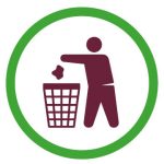 icone : Rapportez vos déchets aux endroits prévus.